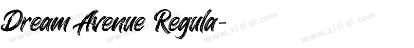 Dream Avenue Regula字体转换